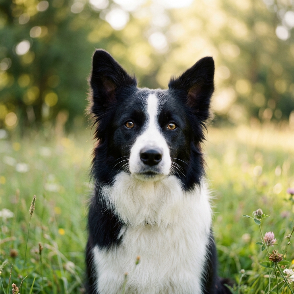 Border Collie saludable y feliz en Colombia